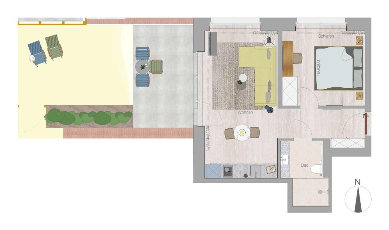 Toewerhus - Wohnung Robbe Йюст Экстерьер фото